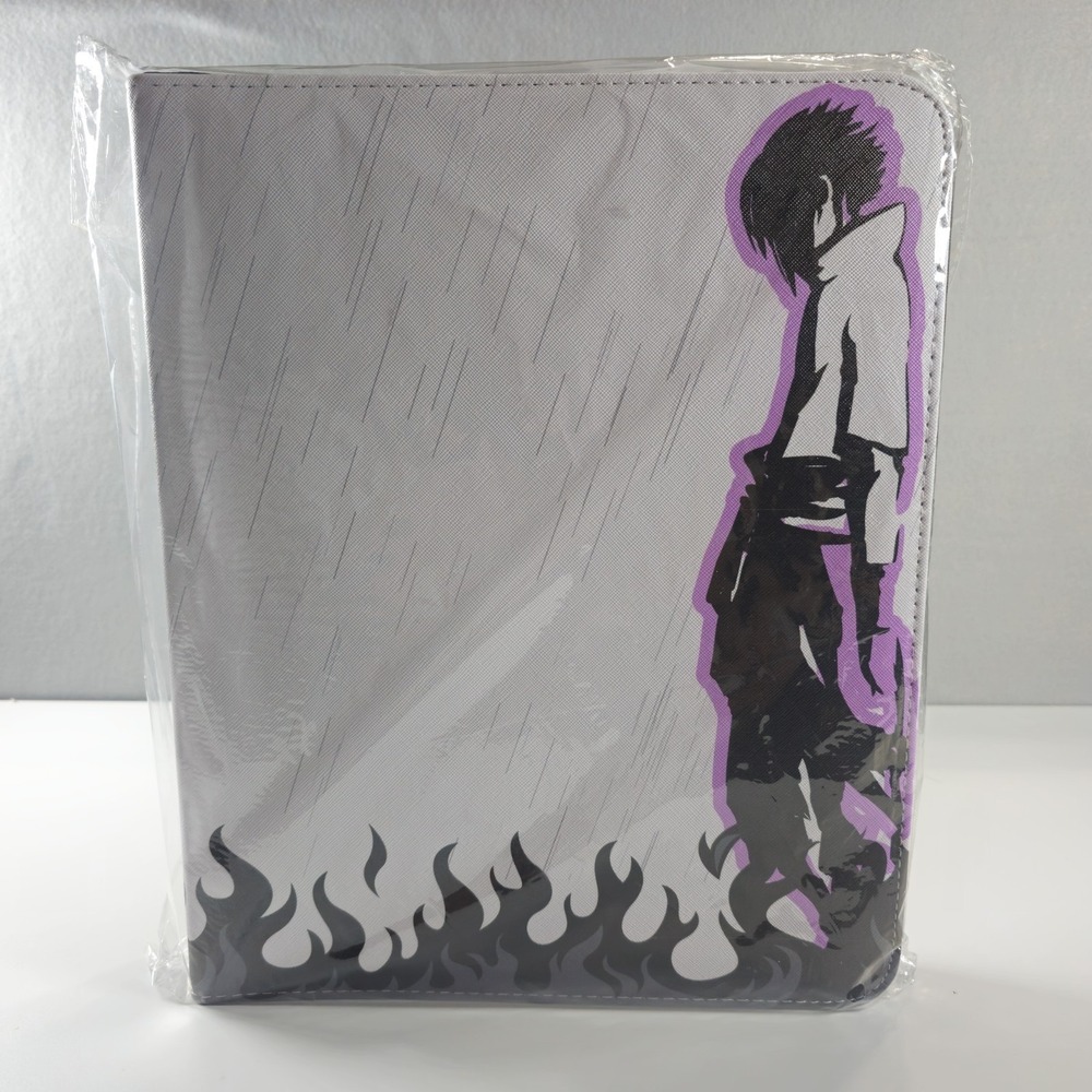 Naruto‎ Sasuke Uchiha Zipper Trading Card Binder 9-Pocket Portfolio Album New